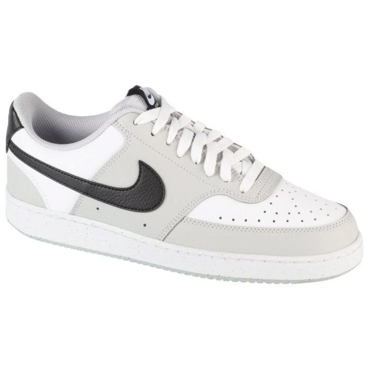 Vyriški laisvalaikio bateliai Nike Court Vision Low, balti ir pilki