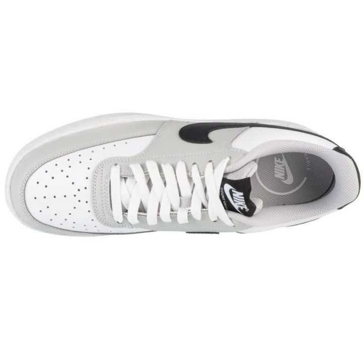 Vyriški laisvalaikio bateliai Nike Court Vision Low, balti ir pilki