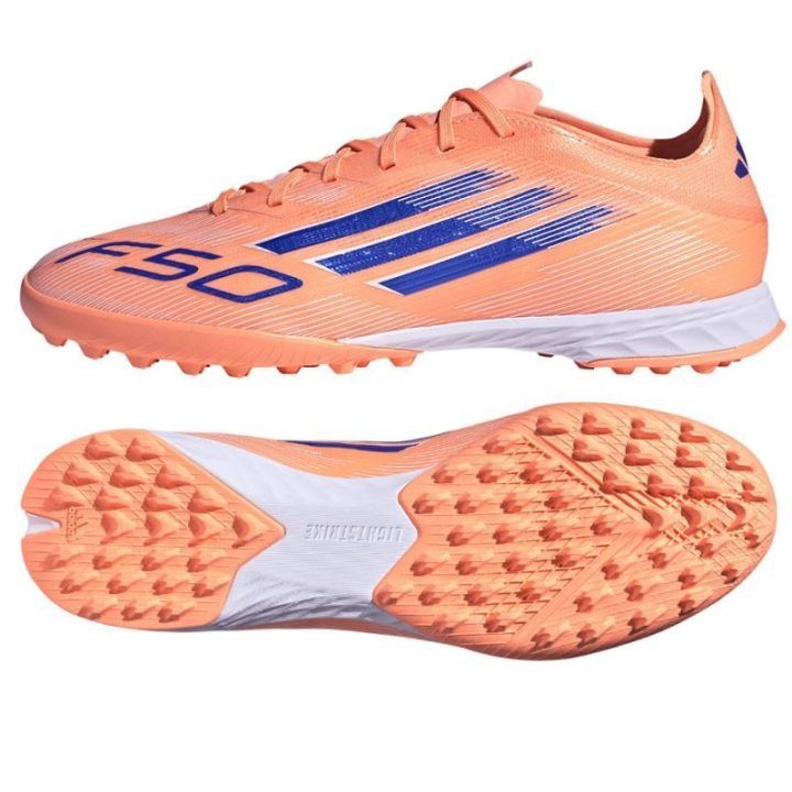 adidas F50 Pro TF futbolo bateliai, oranžiniai