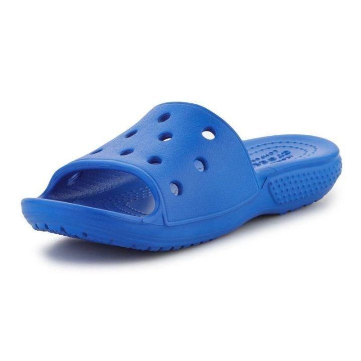 Crocs Classic Slide K Jr vaikiškos šlepetės, mėlynos