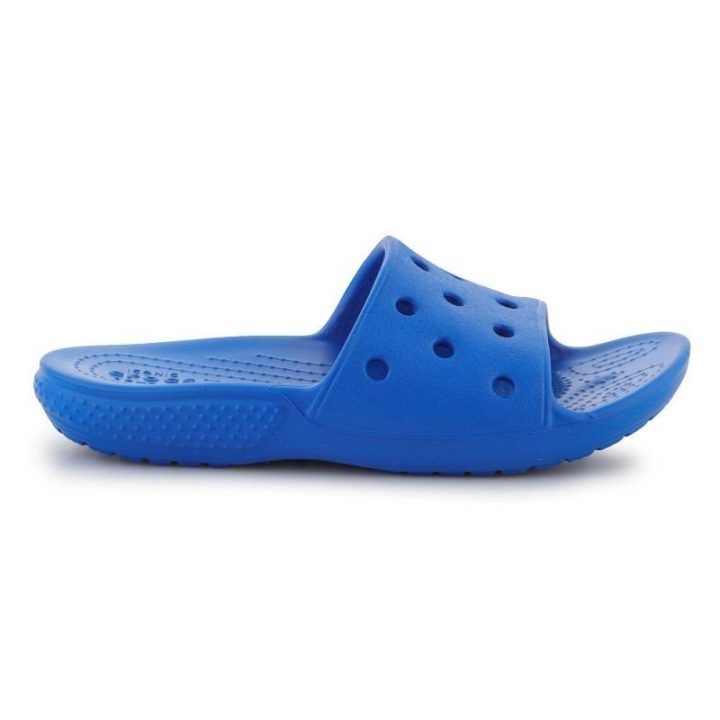 Crocs Classic Slide K Jr vaikiškos šlepetės, mėlynos