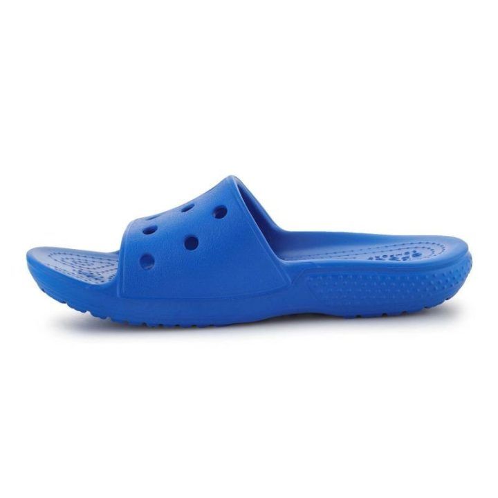 Crocs Classic Slide K Jr vaikiškos šlepetės, mėlynos