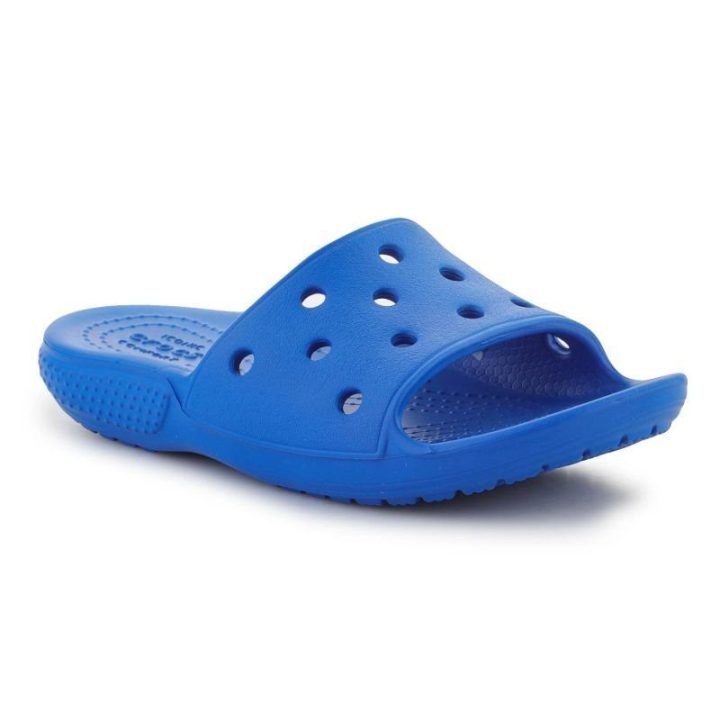 Crocs Classic Slide K Jr vaikiškos šlepetės, mėlynos