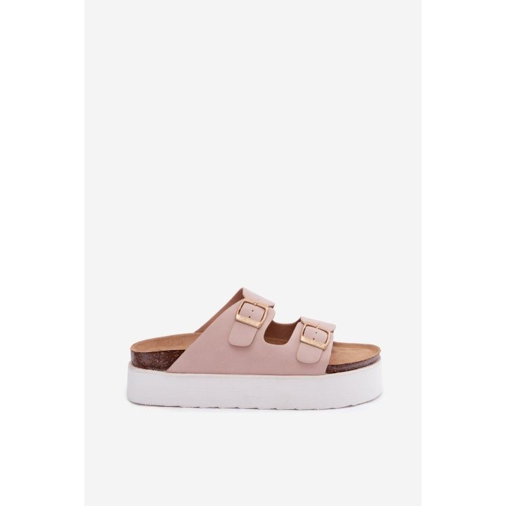 Platforminės basutės su dirželiais Wrangler Dirty Pink