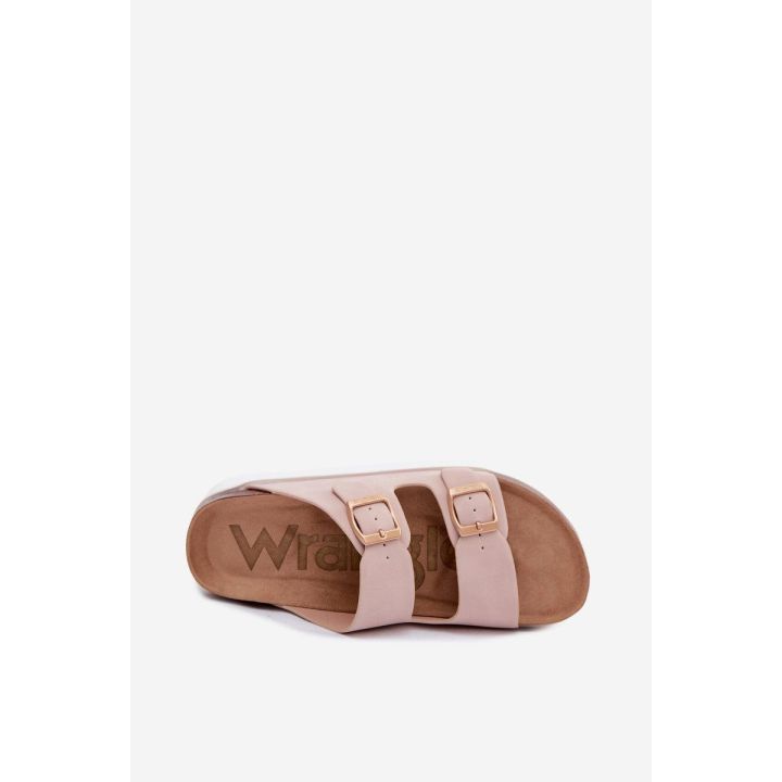 Platforminės basutės su dirželiais Wrangler Dirty Pink