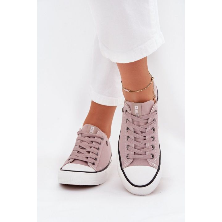 Laisvalaikio batai rausvi drobiniai suvarstomi kasdienai Big Star