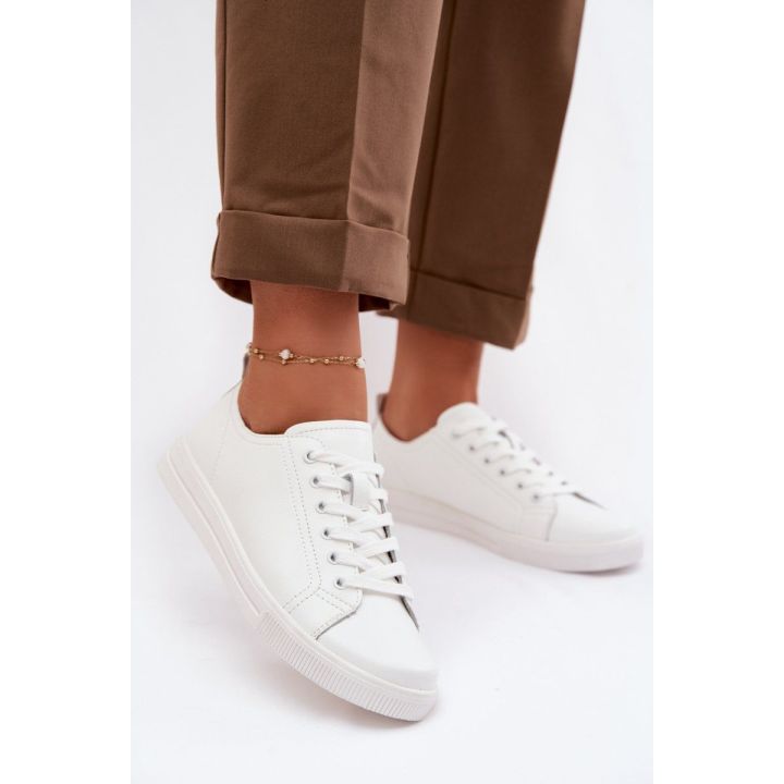 Balti moteriški odiniai sportiniai bateliai Vinceza 79536