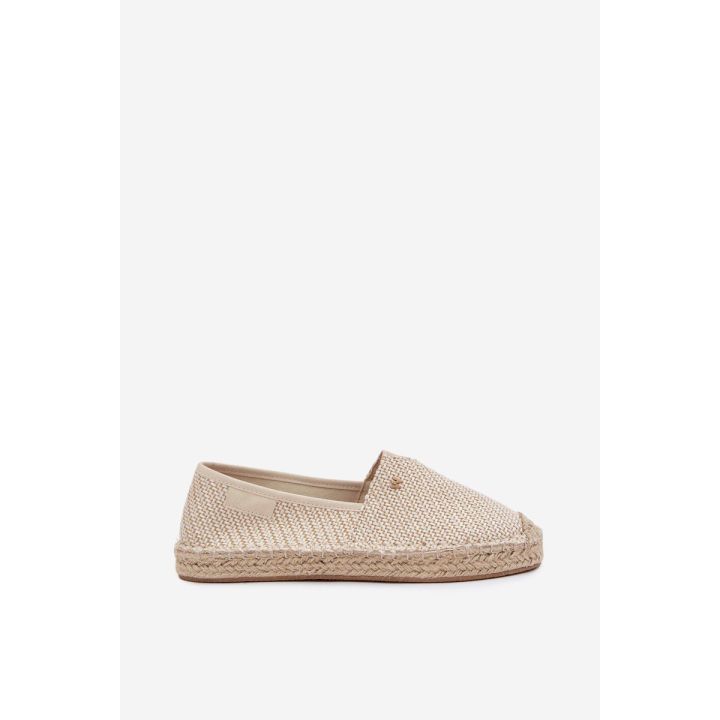Šviesiai smėlio spalvos moteriškos espadrilės Wrangler su platforma