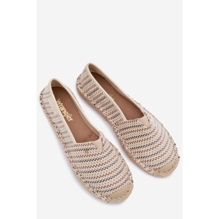 Smėlio spalvos moteriškos espadrilės Wrangler
