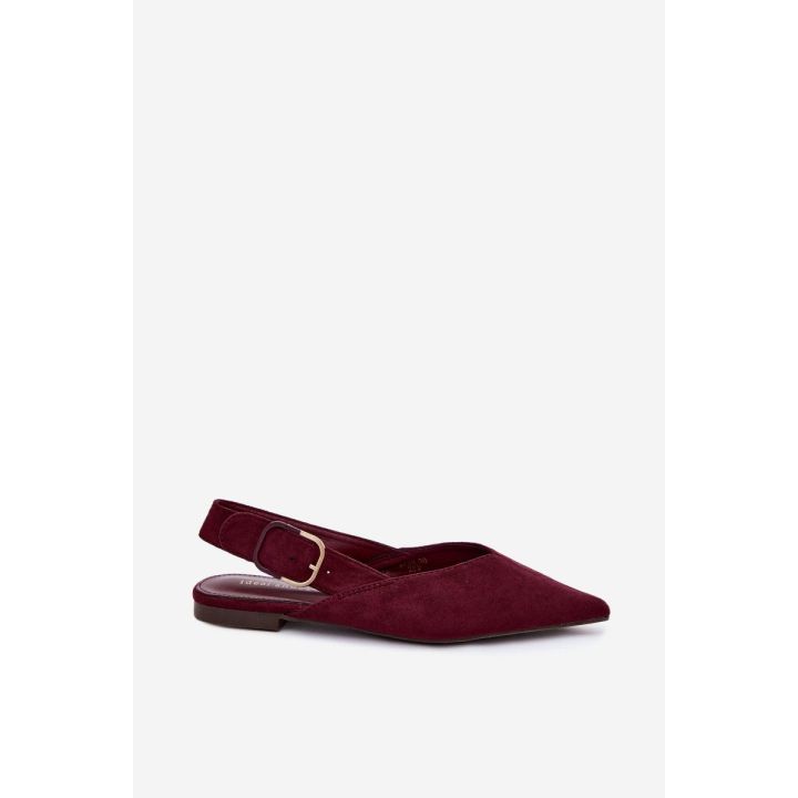Bordo spalvos balerinos su sagtimi Tanelia