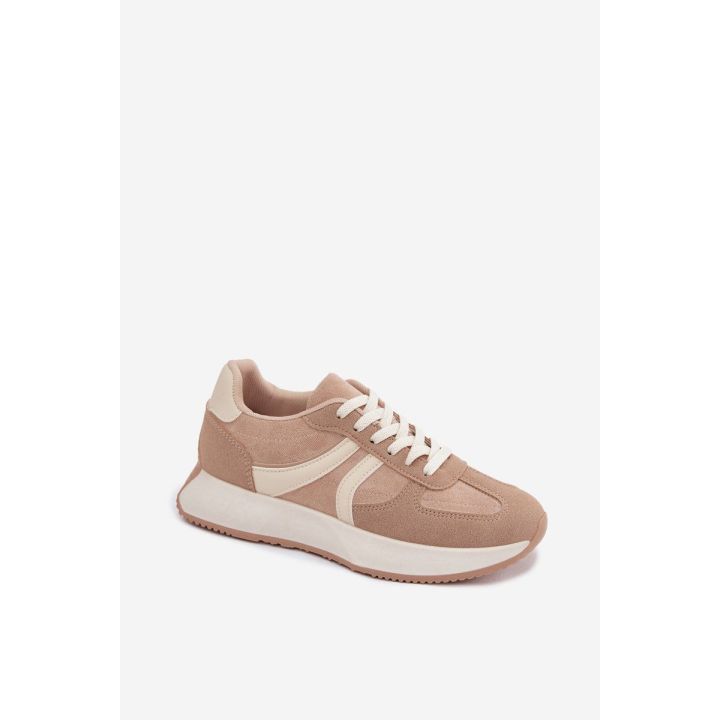 Smėlio spalvos sportbačiai su platforma Laurelia