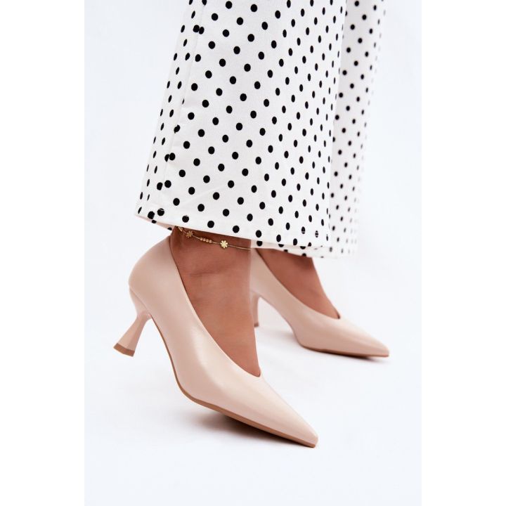 Aukštakulniai bateliai iš odos imitacijos Step in style
