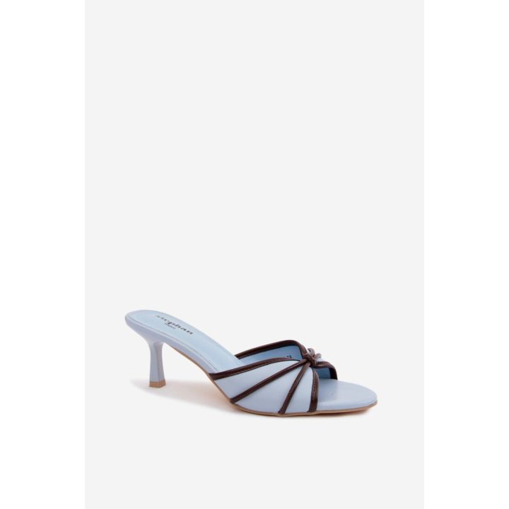 Basutės su kulnu iš odos imitacijos Step in style