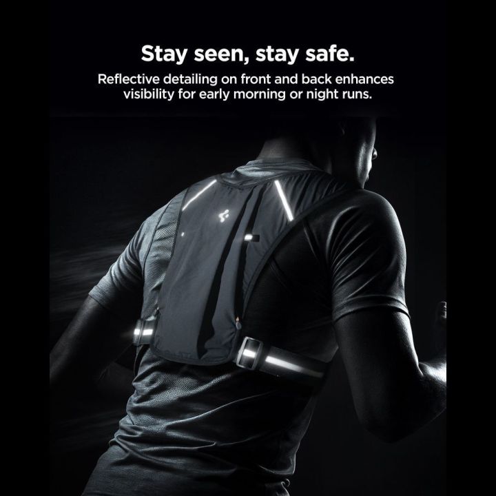 Bėgimo liemenė Spigen A720 Dynamic Shield L-XL, juoda