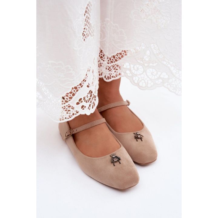 Balerinos iš zomšos imitacijos Step in style STEP IN STYLE