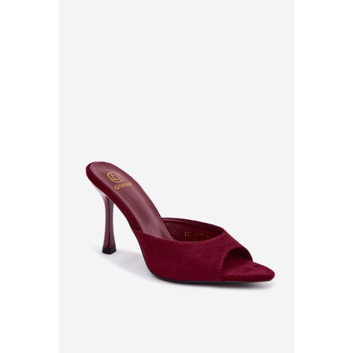 Zomšos imitacijos basutės su kulnu Step in style