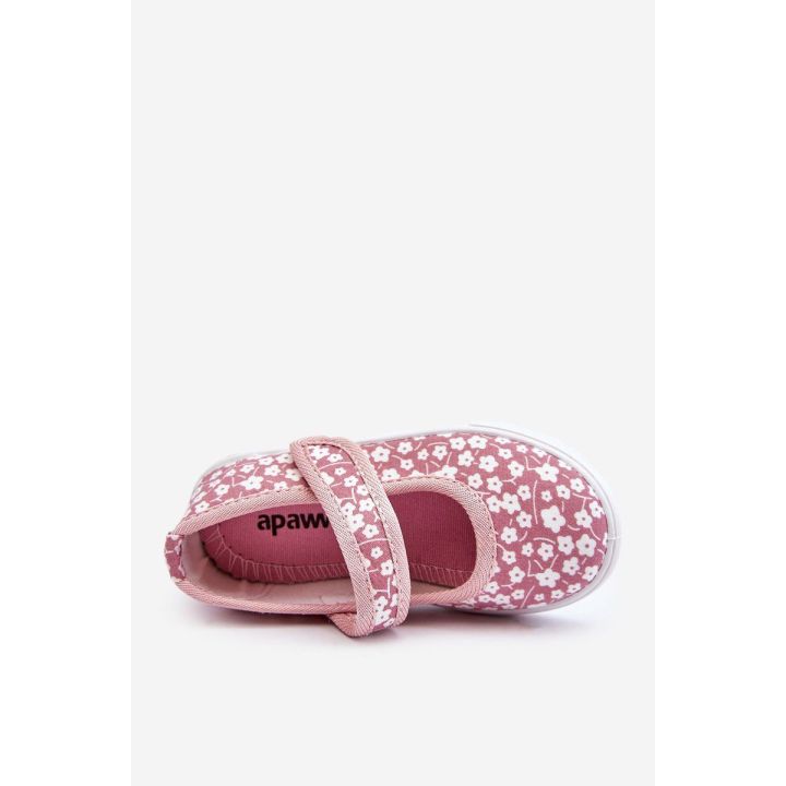 Vaikiškos Velcro balerinos, rožinės spalvos Selah
