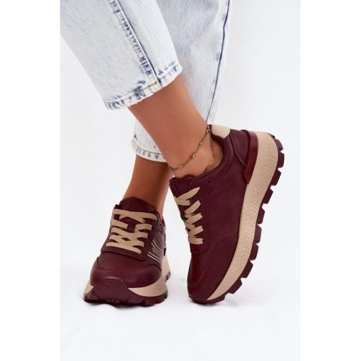 Moteriški platforminiai sportbačiai Big Star UU274041 Burgundy