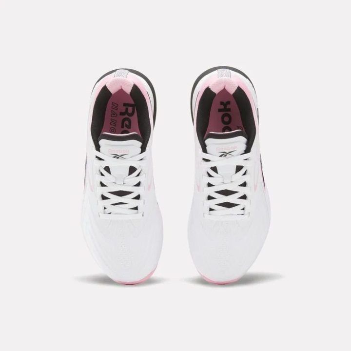 Moteriški sportbačiai Reebok NANO X5 EDGE, balti ir rožiniai