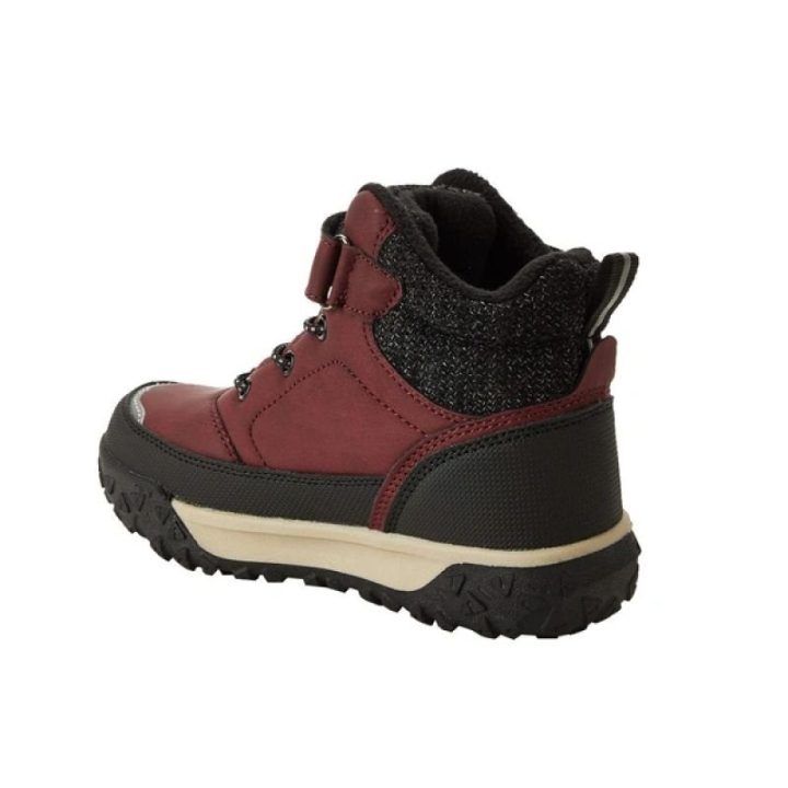 Bordo spalvos šilti vaikiški batai Lee Cooper