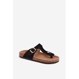 Juodos japoniškos šlepetės Step in style