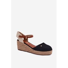 Juodos espadrilės su kulnu Wrangler