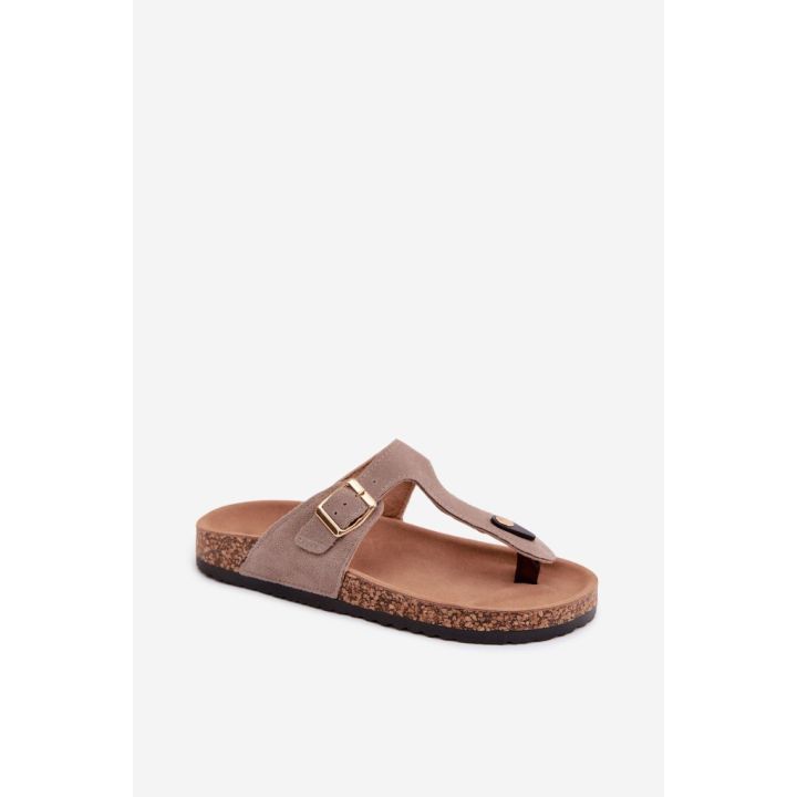 Smėlio spalvos basutės su sagtimi Step in style