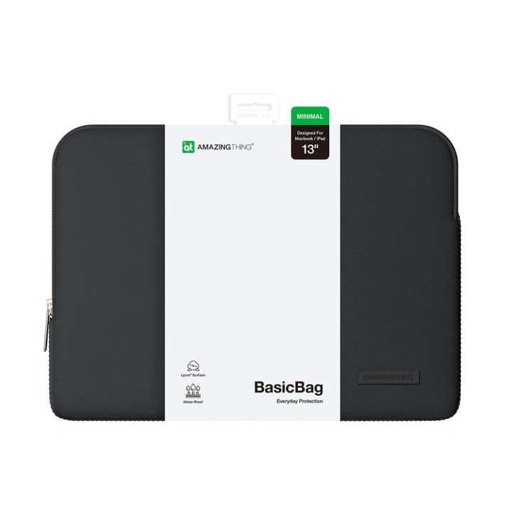 Nešiojamo kompiuterio krepšys AmazingThing Minimal BasicBag MacBook Neo 13" , juodas
