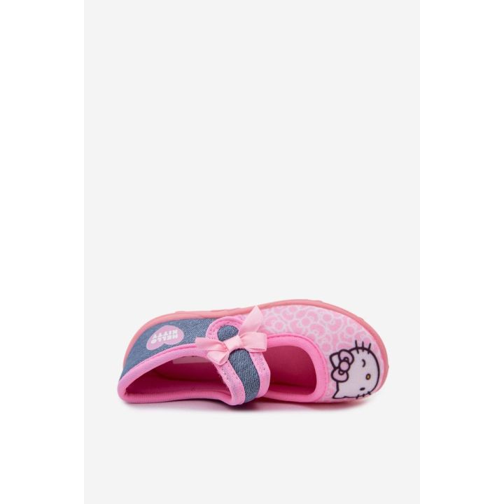 Mergaitiškos balerinos su lipduku Hello Kitty, rožinės