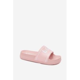 Moteriškos platforminės šlepetės Lee Cooper, rožinės