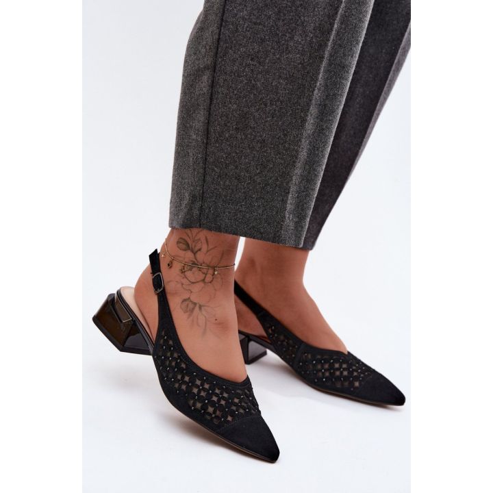 Ažūrinės basutės su kulnu Step in style