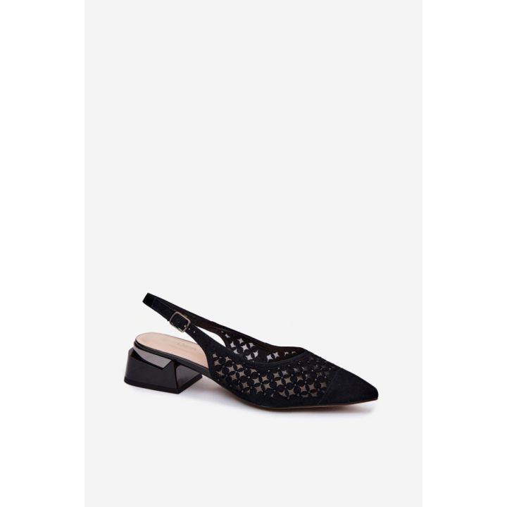 Ažūrinės basutės su kulnu Step in style