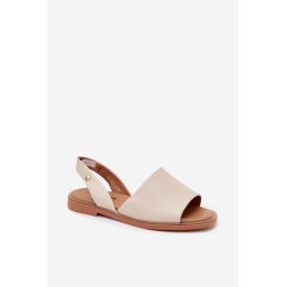 Smėlio spalvos basutės su kulnu Step in style