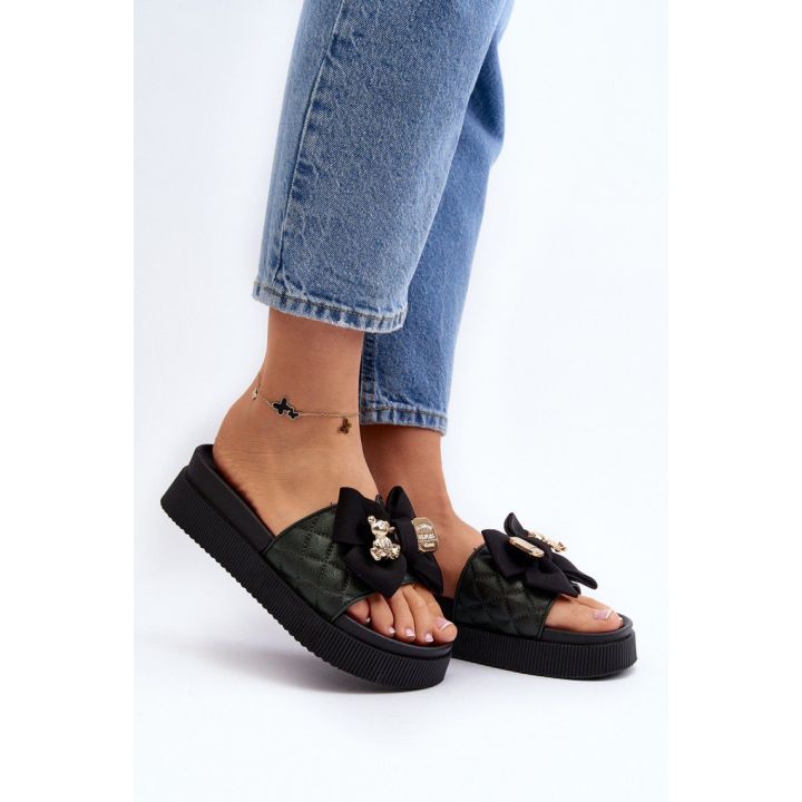 Platforminės basutės su lankeliu ir meškiuko detale Step in style