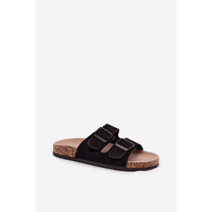 Juodos basutės su reguliuojamomis sagtimis Step in style