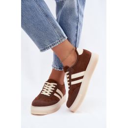 Rudos sportbačiai su platforma Step in style