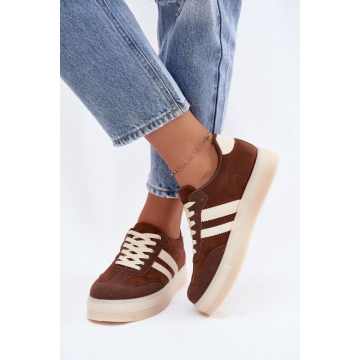 Rudos sportbačiai su platforma Step in style