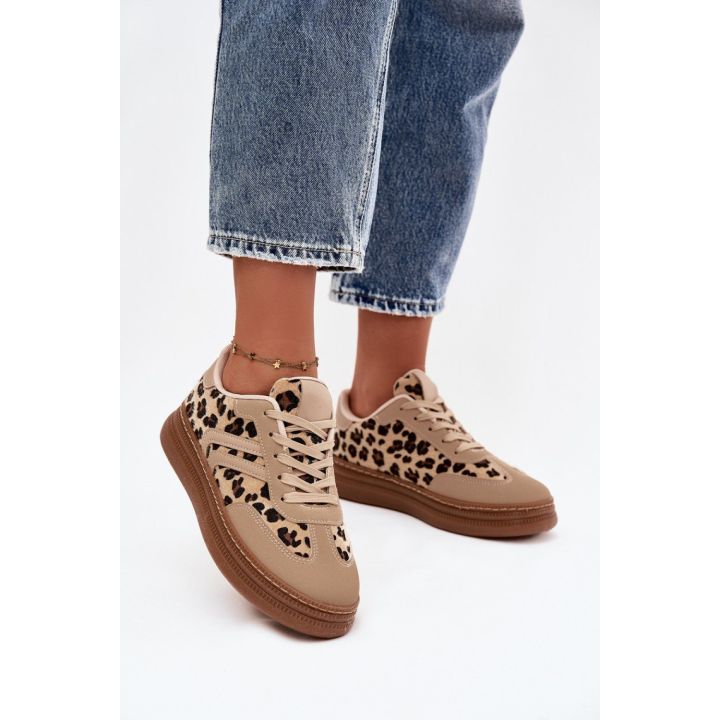 Platforminiai sportbačiai su leopardiniu raštu Step in style