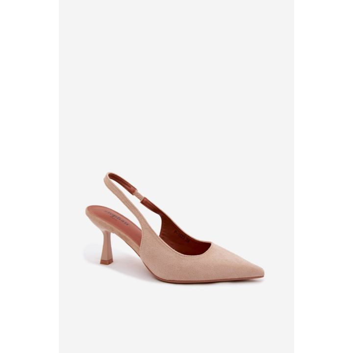 Zomšos imitacijos basutės su kulnu Step in style