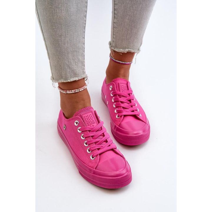 Ryškiai rožiniai sportbačiai Step in style