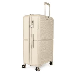 Smėlio spalvos PP lagaminas 31″ Solier