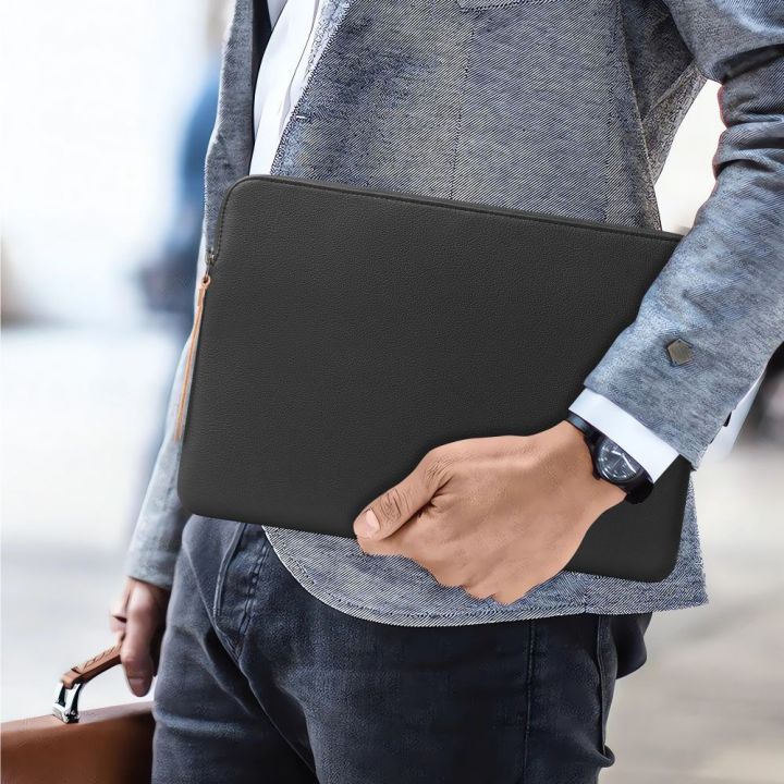 Tech-Protect Fleece laptopo dėklas 13–14 colių, juodas