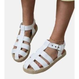 Moteriškos baltos uždaros espadrilės Kleona