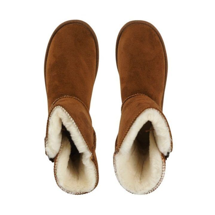 Moteriški auliniai batai Wrangler Elsa Buckle Mid, rudi
