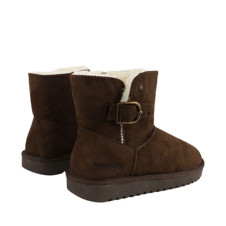 Moteriški auliniai batai Wrangler Elsa Buckle Mid, rudi