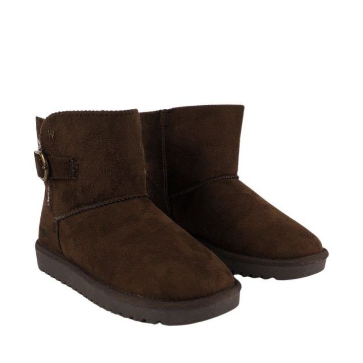 Moteriški auliniai batai Wrangler Elsa Buckle Mid, rudi