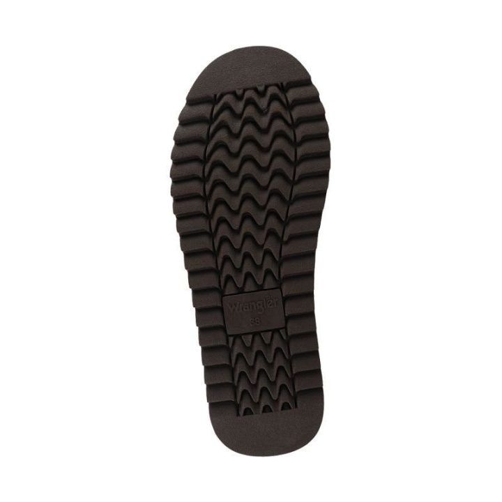 Moteriški auliniai batai Wrangler Elsa Buckle Mid, rudi