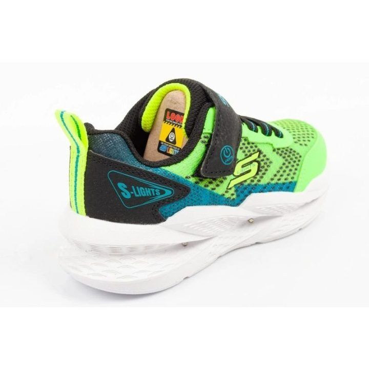 Vaikiški sportiniai bateliai Skechers Meteor-Lights LED, juodi
