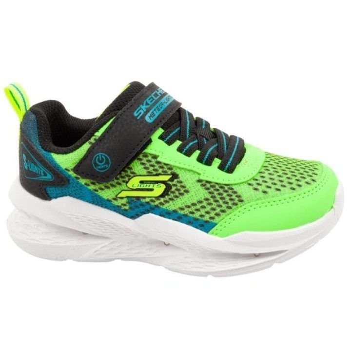 Vaikiški sportiniai bateliai Skechers Meteor-Lights LED, juodi