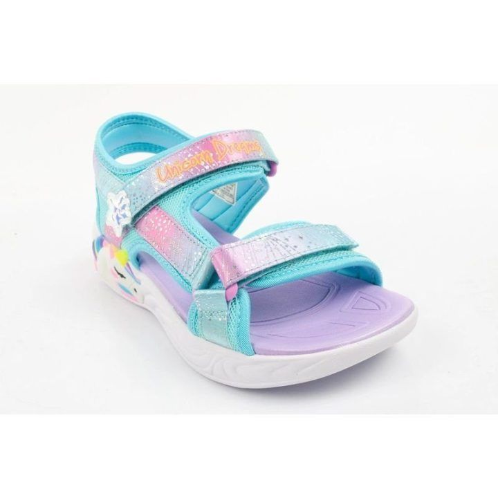 Vaikiškos basutės Skechers Unicorn Dreams su LED, rožinės